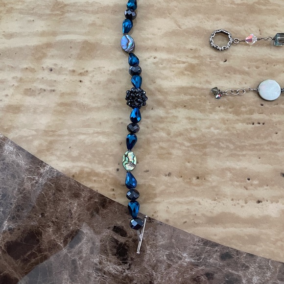 Set of four beautiful SS and Crystal Bracelets EUC 8-8 1/2 in. Long - Picture 3 of 10